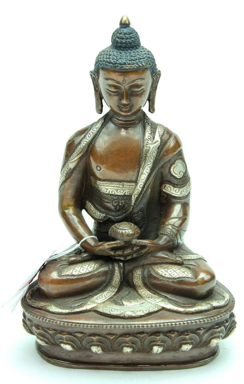 8 Inch Amitabha Buddha Statue - Handcrafted Buddhist Decor for Home Altar, Meditation & Spiritual Gift