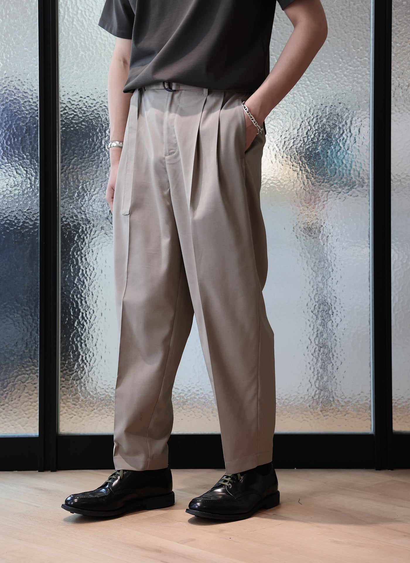 Solotex Wide Tapered Pants for Women - Comfortable Stretch Work Pants (Size 12) | Perfect for Office, Travel & Casual Wear