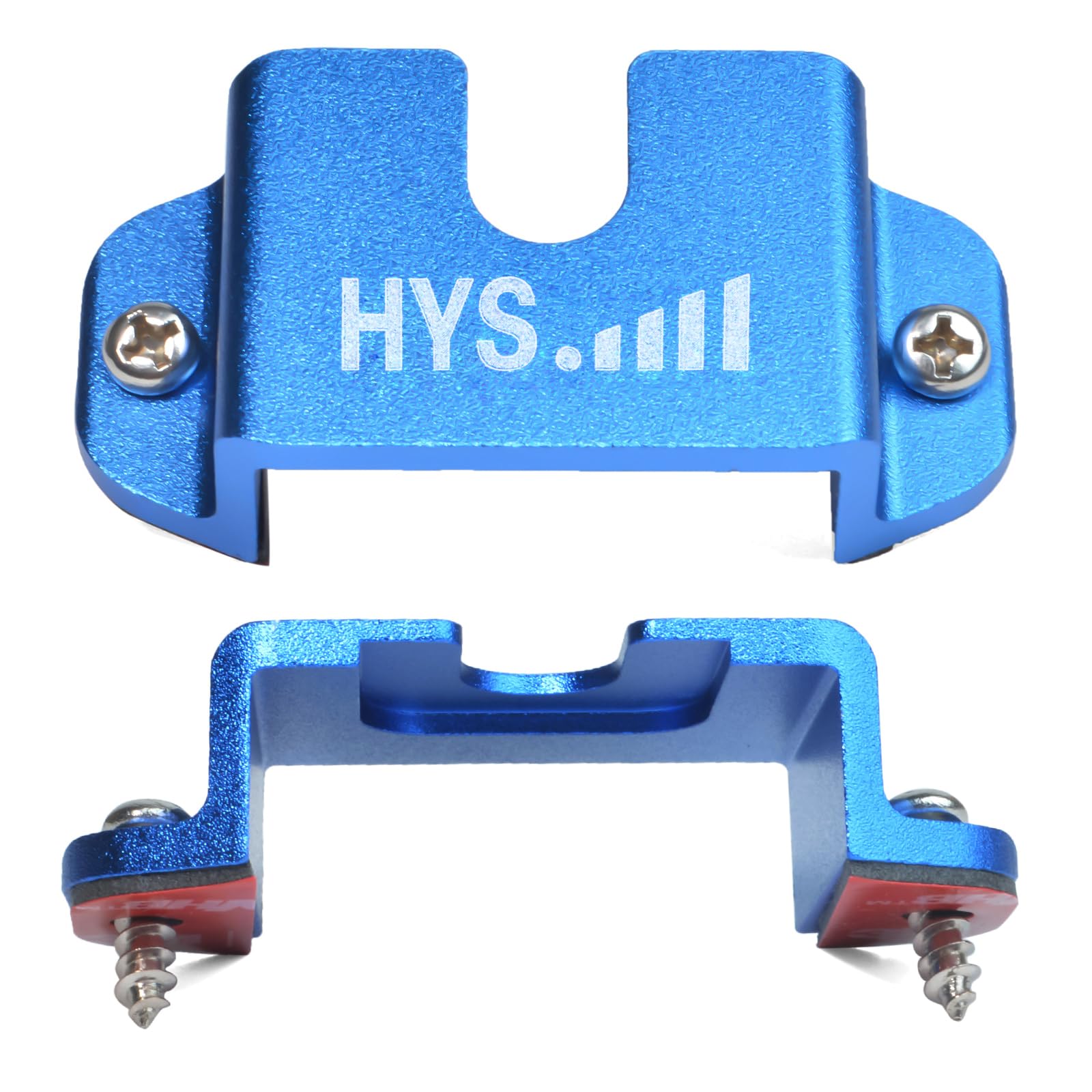 Universal Aluminum Alloy CB Radio Microphone Holder Mount - Compatible with Motorola, Kenwood, Uniden, Cobra & Midland CB Radios (Blue, 1pc) - Perfect for Truck, Jeep & Off-Road Vehicle CB Radio Installation