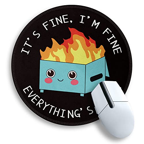 Blue Dumpster on Fire