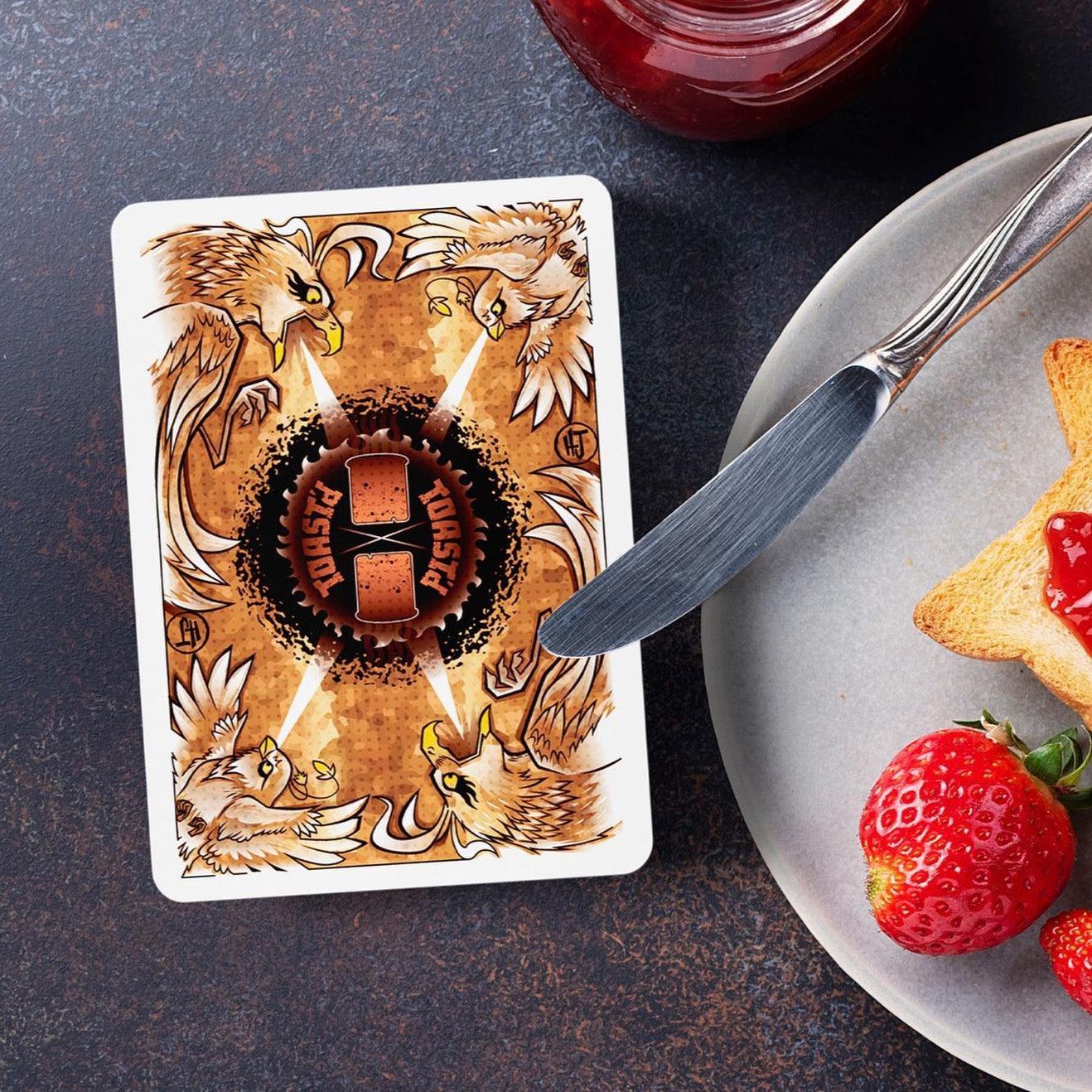Toast'd Playing Cards - Premium Quality Poker Cards for Adults & Professionals - Perfect for Game Nights, Magic Tricks, and Casino Parties