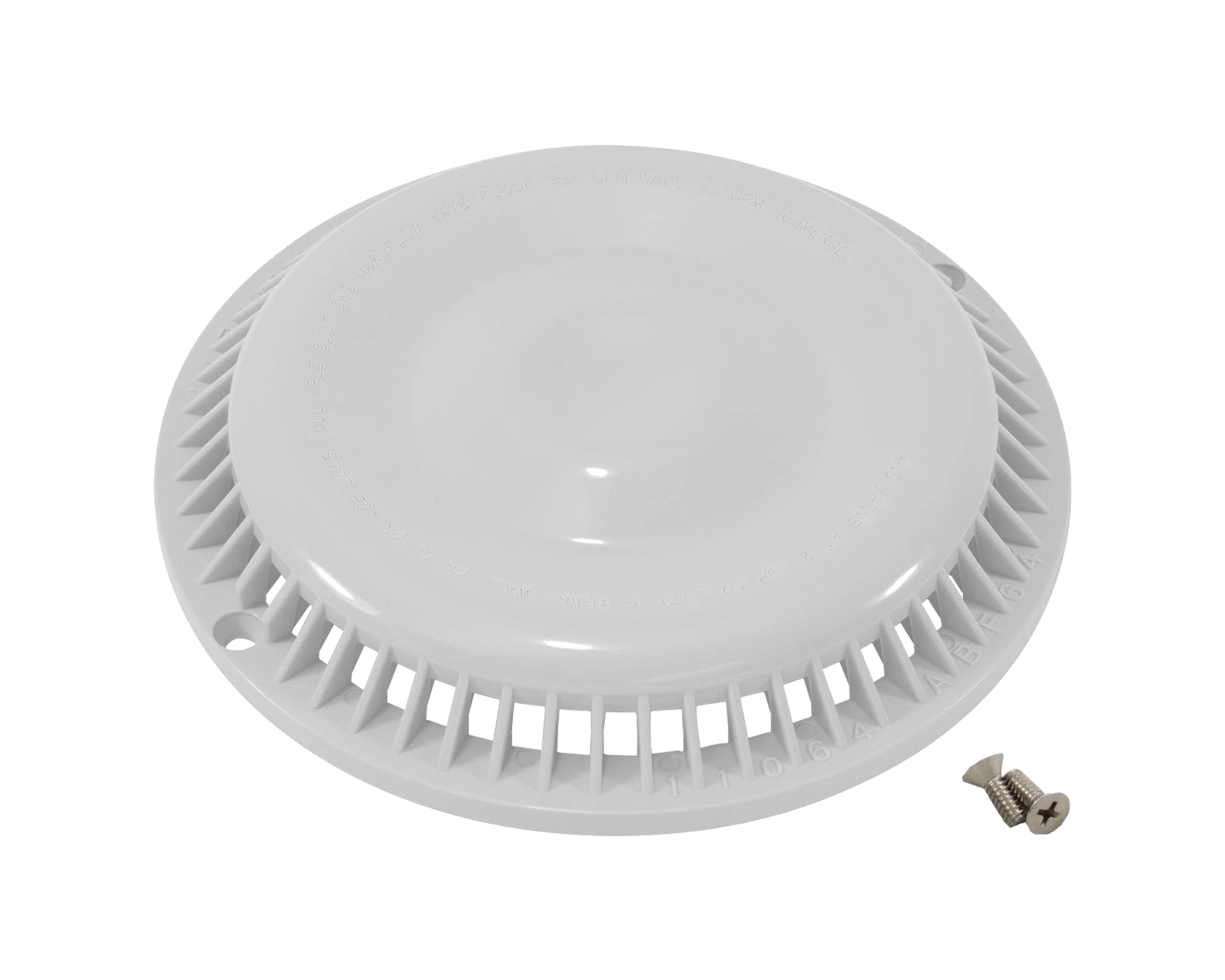 Afras Anti Vortex ABS Drain Cover 7.375 Inch - Heavy Duty Bathroom & Shower Drain Grate for Home & Commercial Use