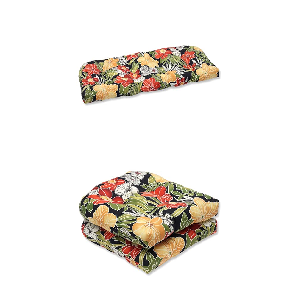Premium Tufted Seat Cushions Set - 2 Pack Round Back (19