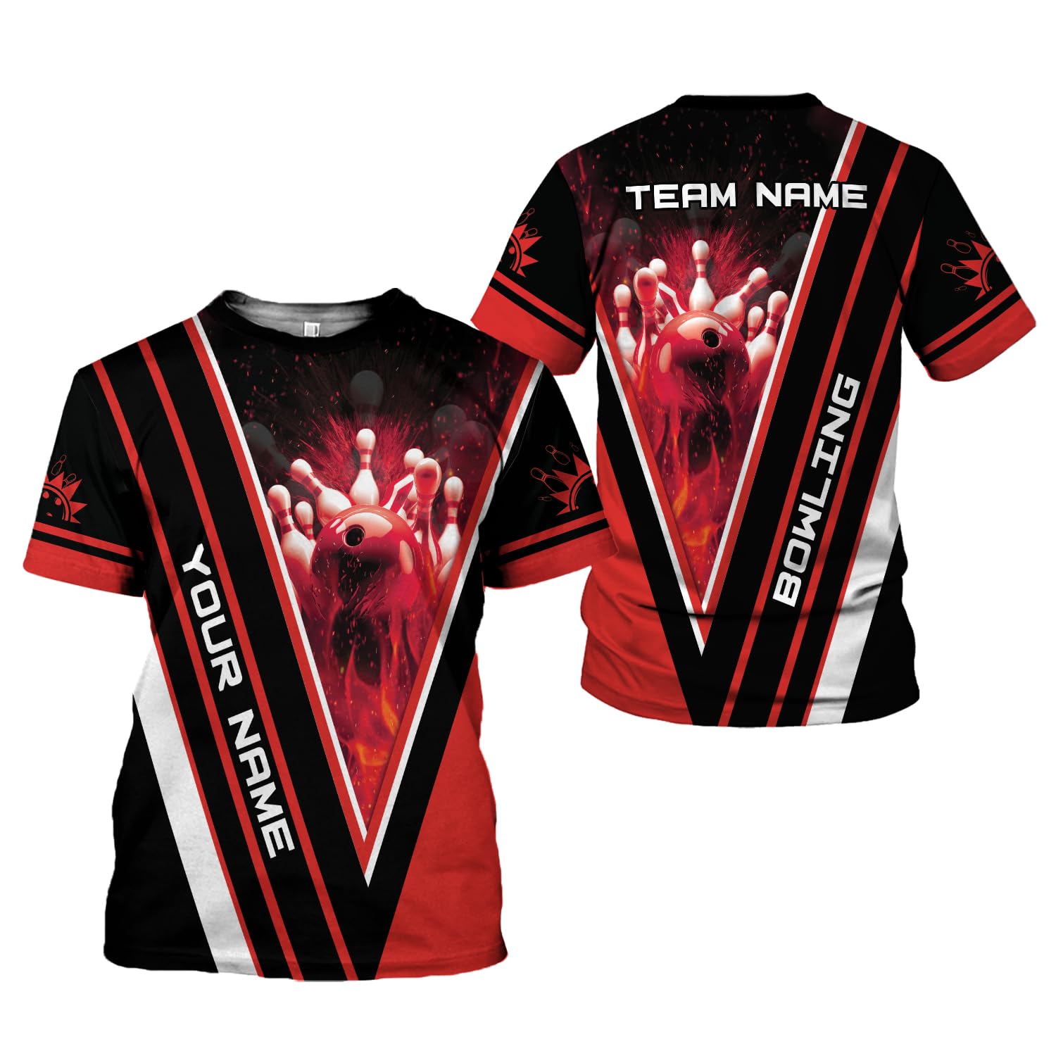 Custom Bowling Shirts for Men & Women - Personalized Unisex Bowling Jerseys - Team & League Uniforms - Perfect for Bowling Tournaments, Leagues & Casual Play