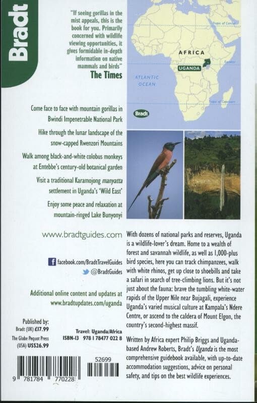 Uganda Travel Guide by Bradt - Best Safari & Adventure Tips for Gorilla Trekking, Wildlife & National Parks | Perfect for Backpackers & Eco-Tourists