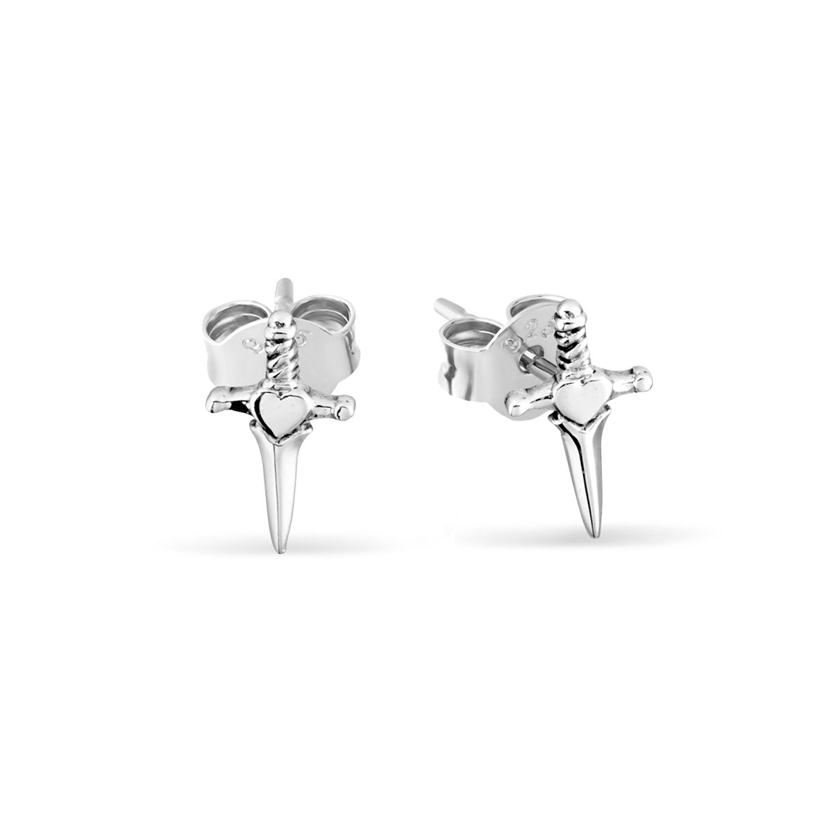 Guarded Heart Stud Earrings for Women - Dainty Gold Plated Safety Pin Earrings for Daily Wear, Gifts, and Special Occasions