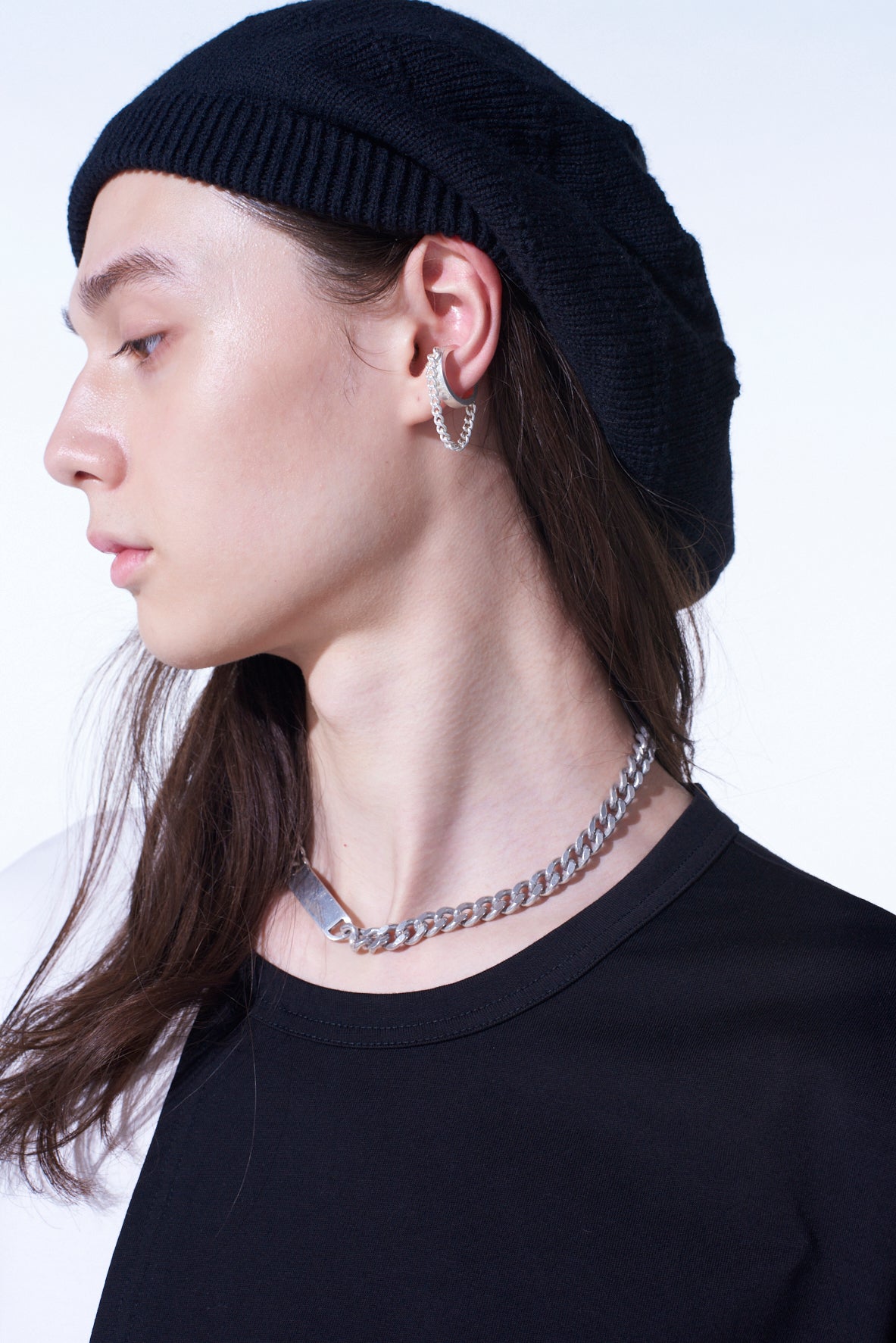 BRASS CHAIN EAR CUFF CHAIN RING - Stylish Boho Jewelry for Women, Trendy Ear Cuff & Chain Ring Set - Perfect for Parties, Weddings & Everyday Wear