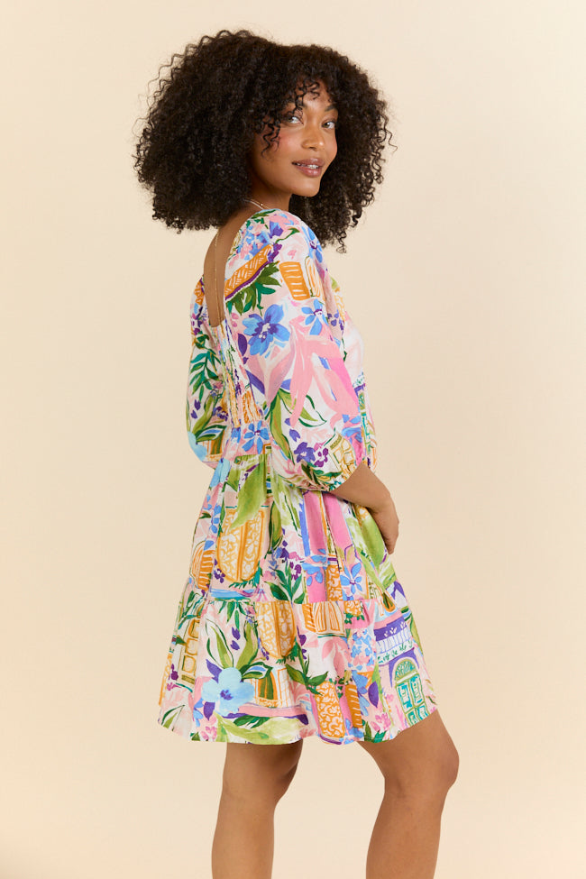 New Opportunities Printed Short Sleeve Dress - Floral Summer Casual Dress for Women, Perfect for Beach Vacation, Party & Daily Wear