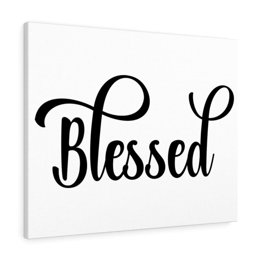 Blessed Christian Wall Art Print - Scripture Wall Decor for Home & Church - Express Your Love with Ready-to-Hang Inspirational Gifts | Perfect for Living Room, Bedroom & Office Decor