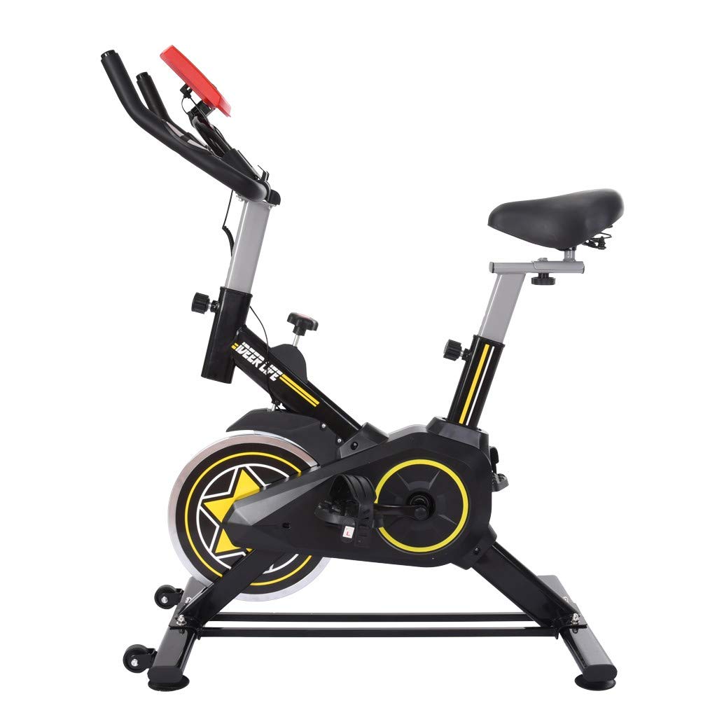 Premium Indoor Cycling Bike - Printasaurus Exercise Bike with Tablet Stand, Comfortable Seat Cushion & Heavy Flywheel | Home Gym Equipment for Cardio Workouts, Weight Loss & Fitness Training
