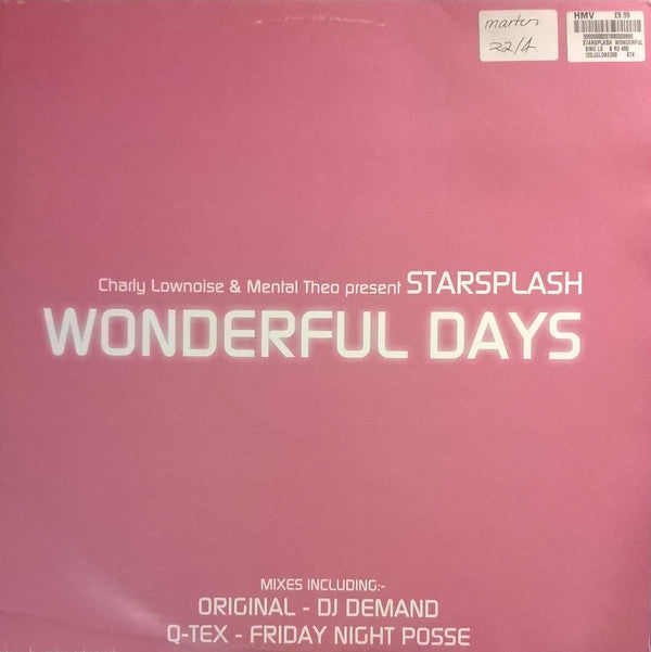 Charly Lownoise & Mental Theo Present Starsplash - Wonderful Days All Around The World (12DJGLOBE268) | Electronic Dance Music Vinyl for DJs & Music Collectors