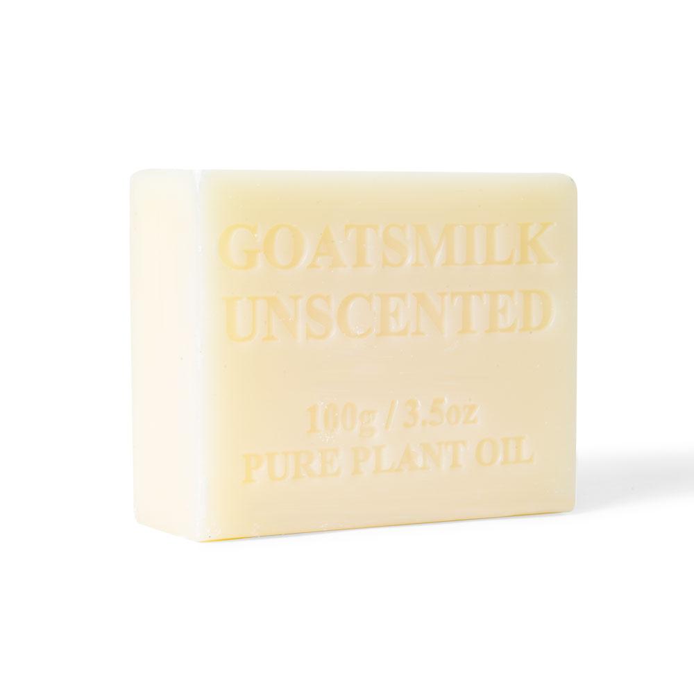 10-Pack 100g Unscented Goat Milk Soap Bars for Sensitive Skin | Pure Australian Skincare | Gentle Cleansing for Face & Body, Ideal for Dry & Eczema-Prone Skin