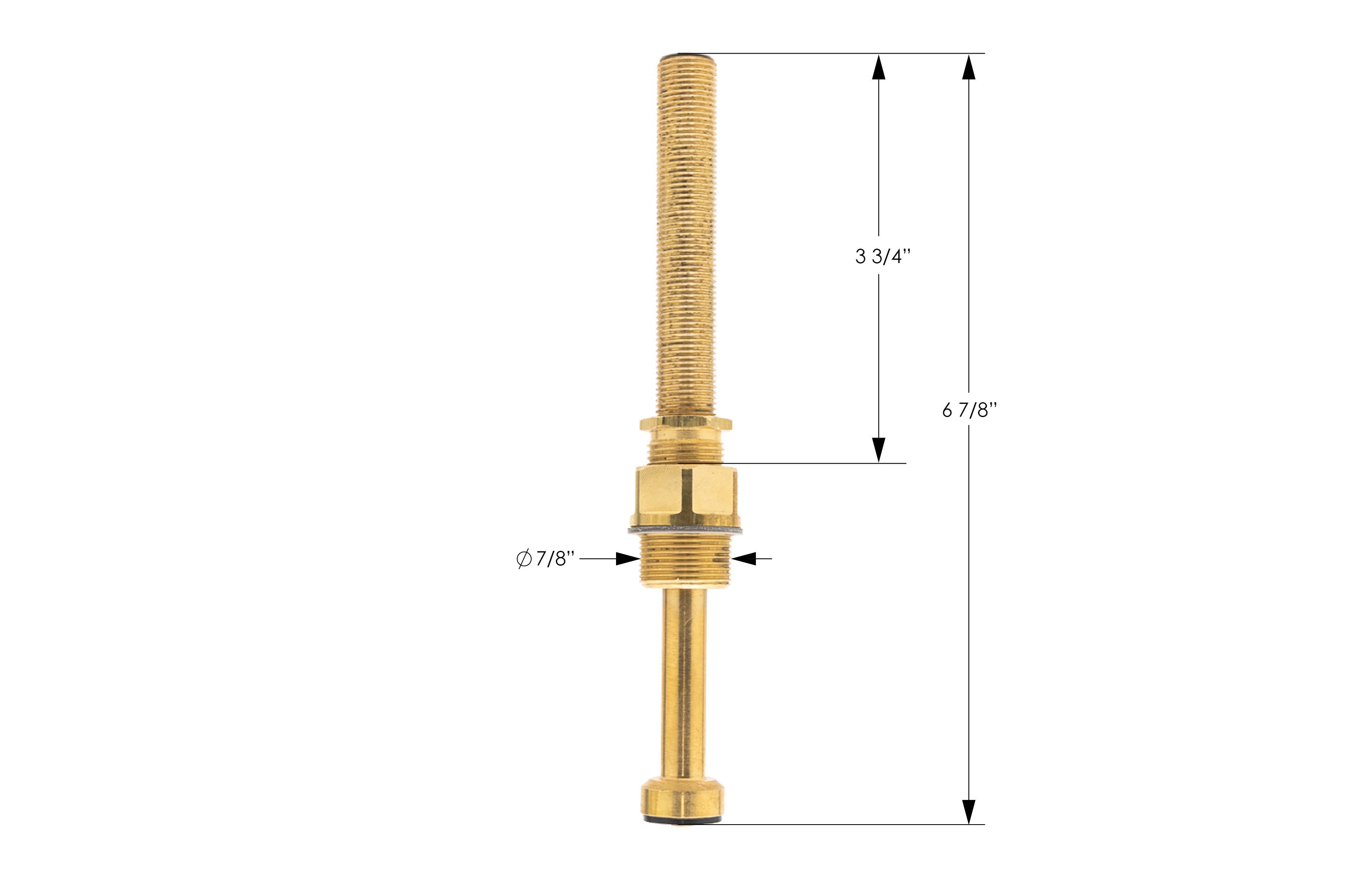 Extended Deck Stem and Bonnet Cold 1248CSBEXT - Durable Replacement Part for Plumbing & HVAC Systems | Perfect for Commercial & Residential Use