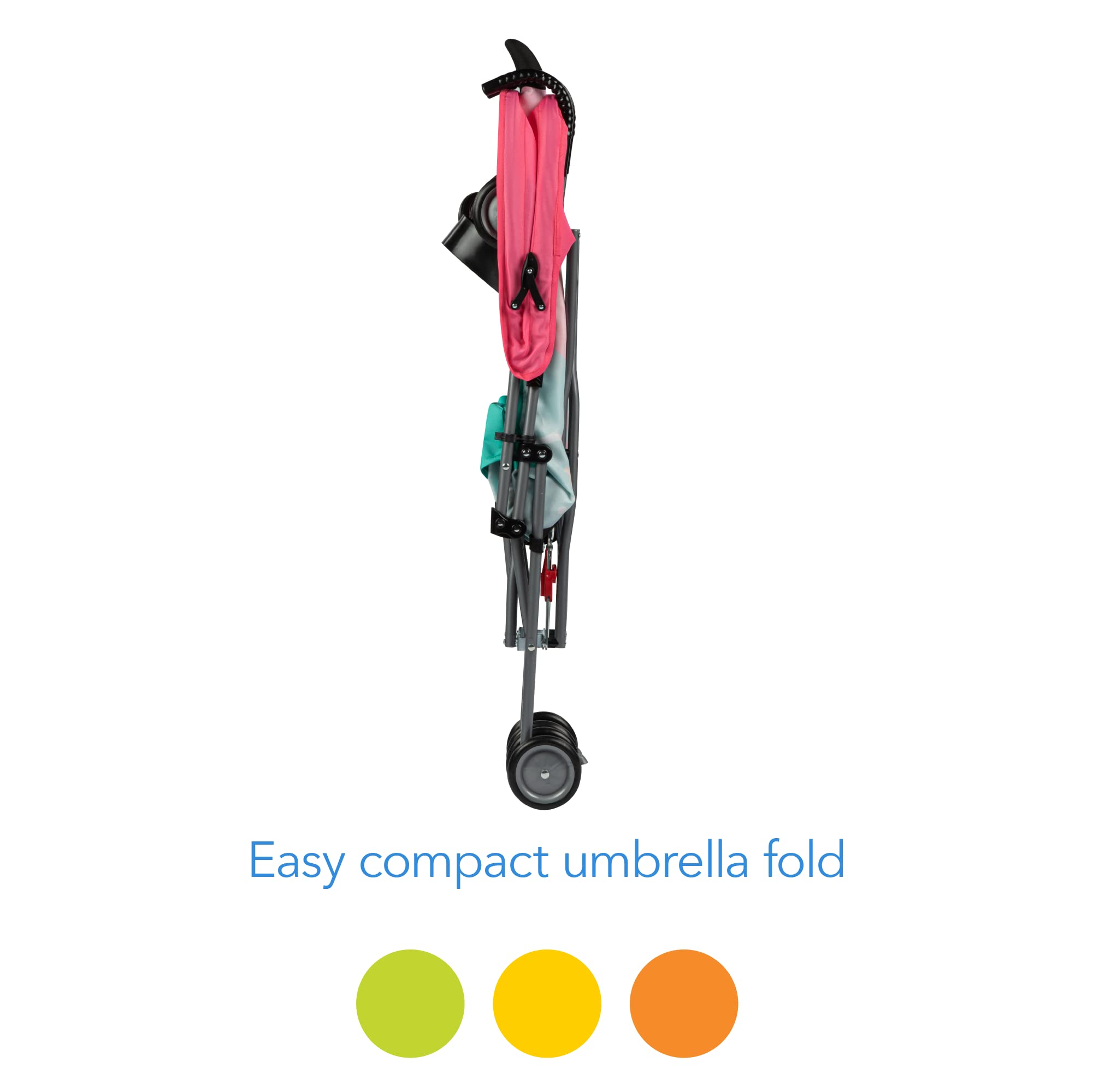 Cosco Character Umbrella Stroller - Compact Foldable Lightweight Baby Stroller with Pink Flamingo Design | Perfect for Travel, Shopping & Everyday Use