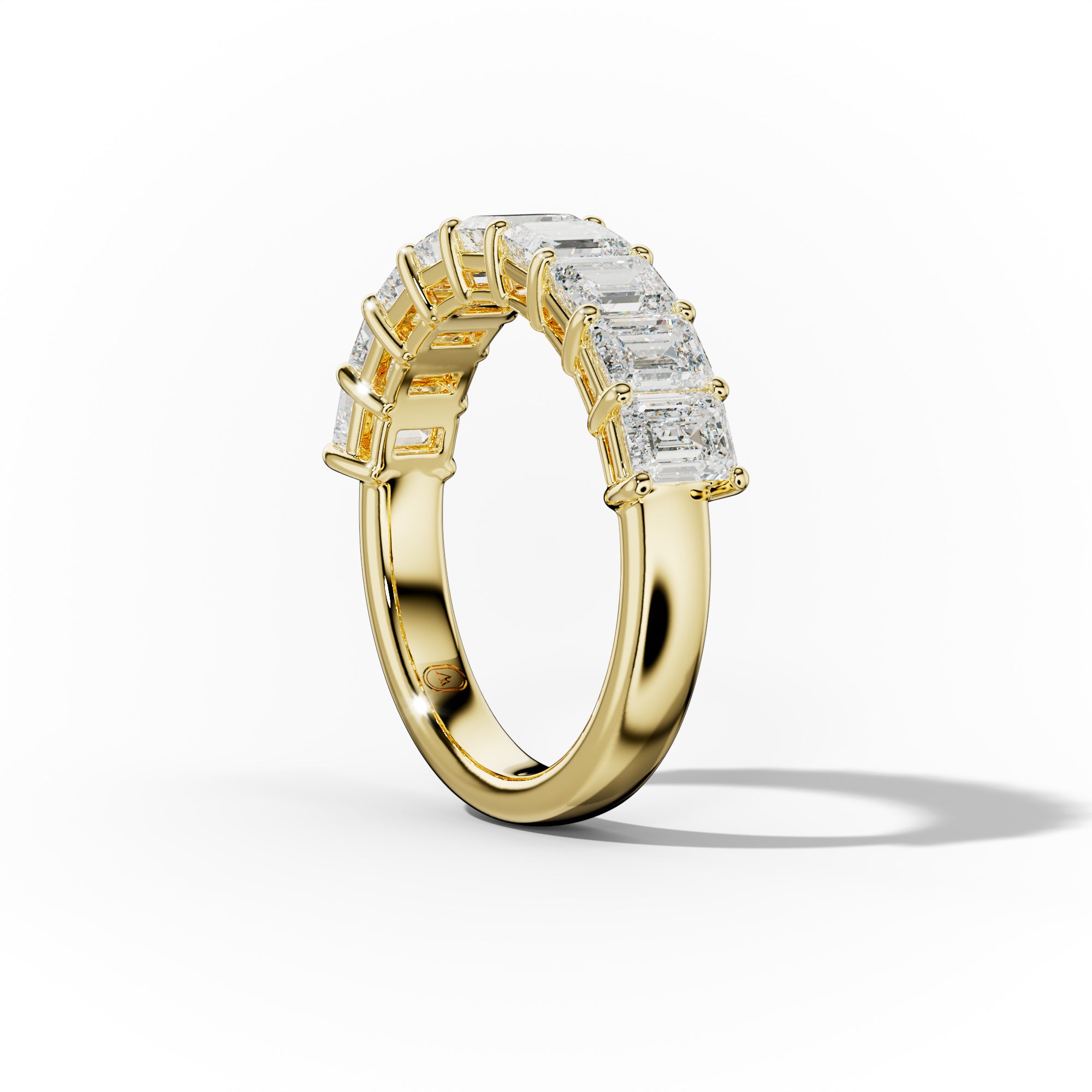2.0 Carat Emerald Cut Diamond Anniversary Band for Women - Elegant Wedding & Engagement Ring - Perfect for Anniversaries, Proposals & Special Occasions