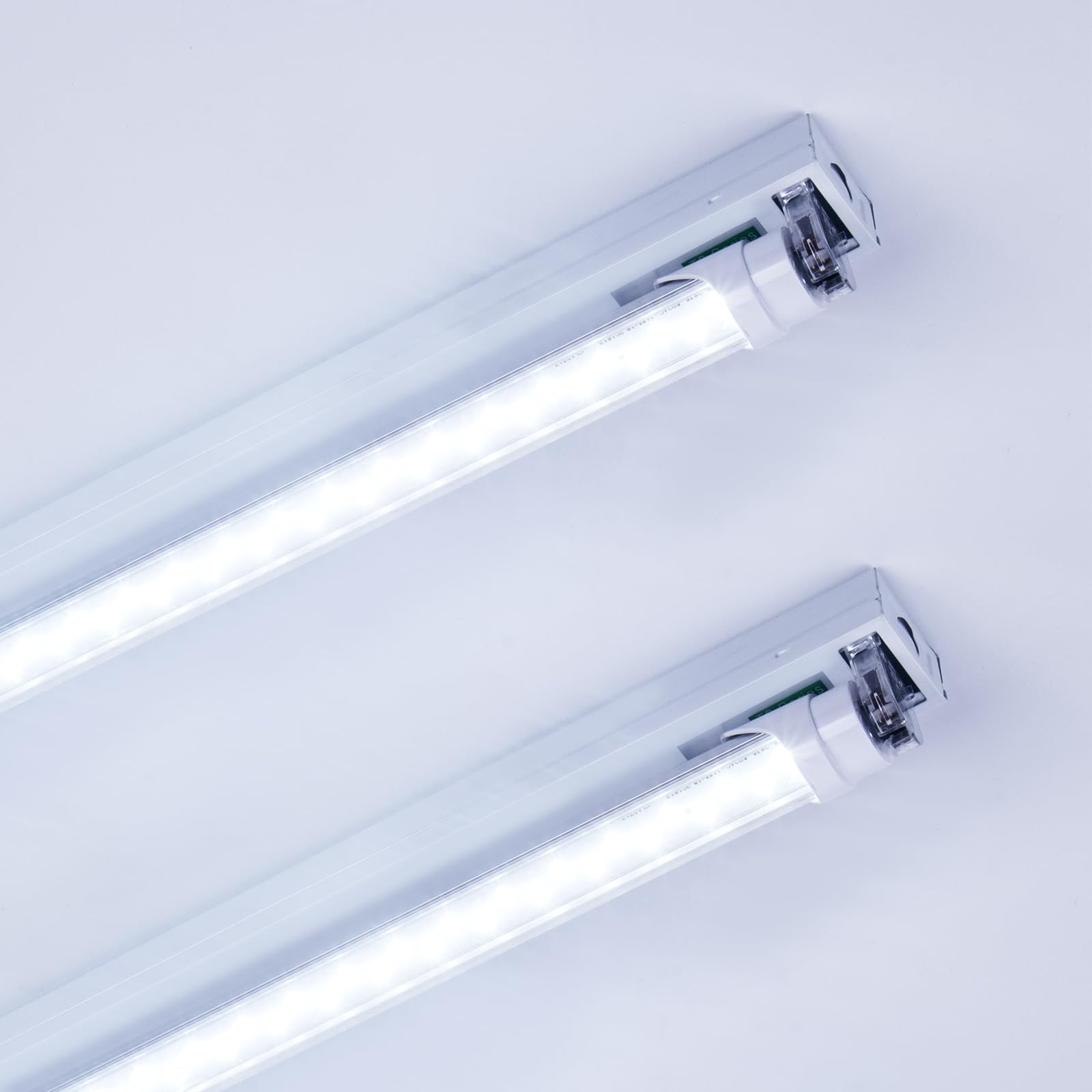 Barrina 8 Foot LED Bulbs - 44W 5500lm 6500K Super Bright T8 T10 T12 LED Tube Lights with Clear Cover, FA8 Single Pin - Energy Efficient Replacement for Fluorescent Lights (Pack of 12) - Perfect for Warehouses, Garages, and Commercial Lighting