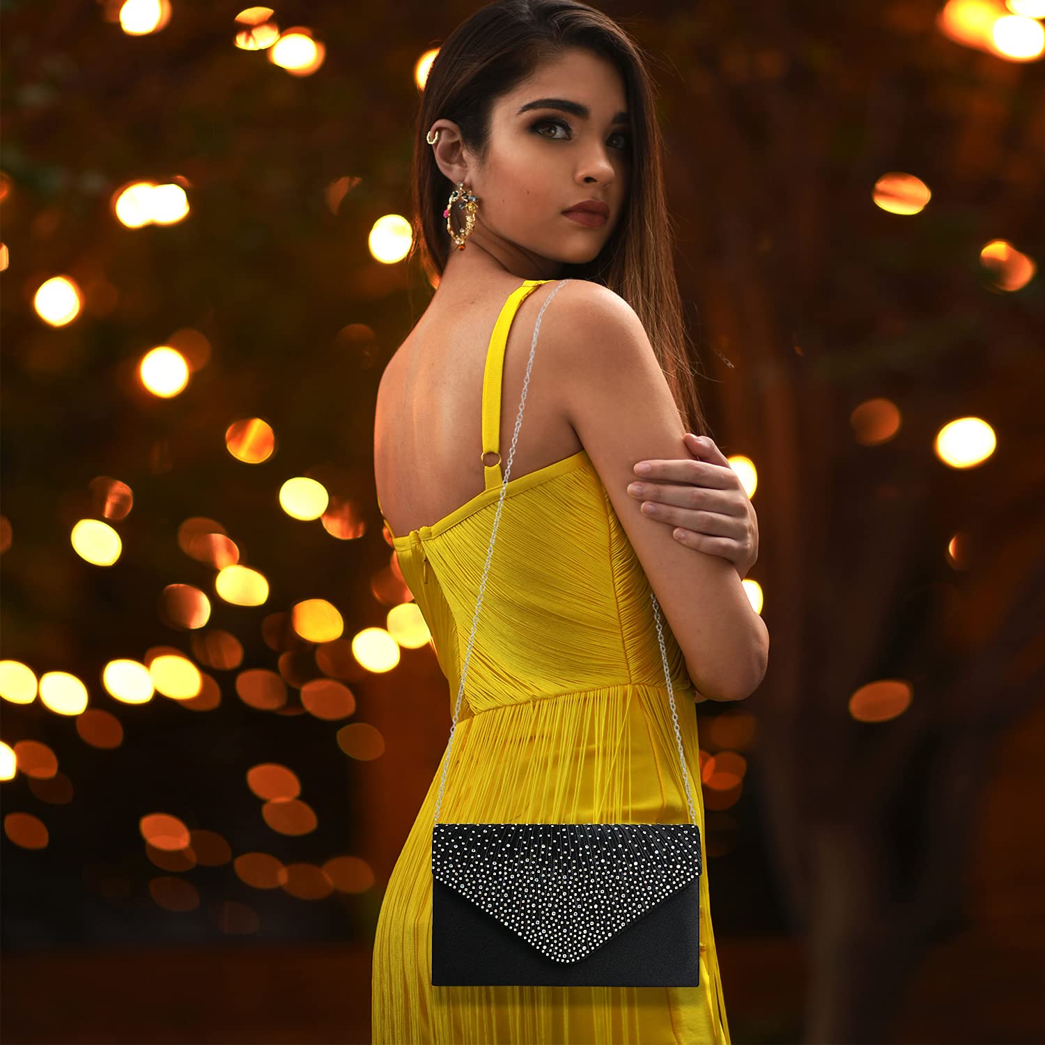 Elegant Women's Clutch Purse for Evening, Wedding, Party & Prom | Crossbody Handbag for Formal Events & Cocktail Nights | Perfect for Date Night, Bridal Shower & Special Occasions