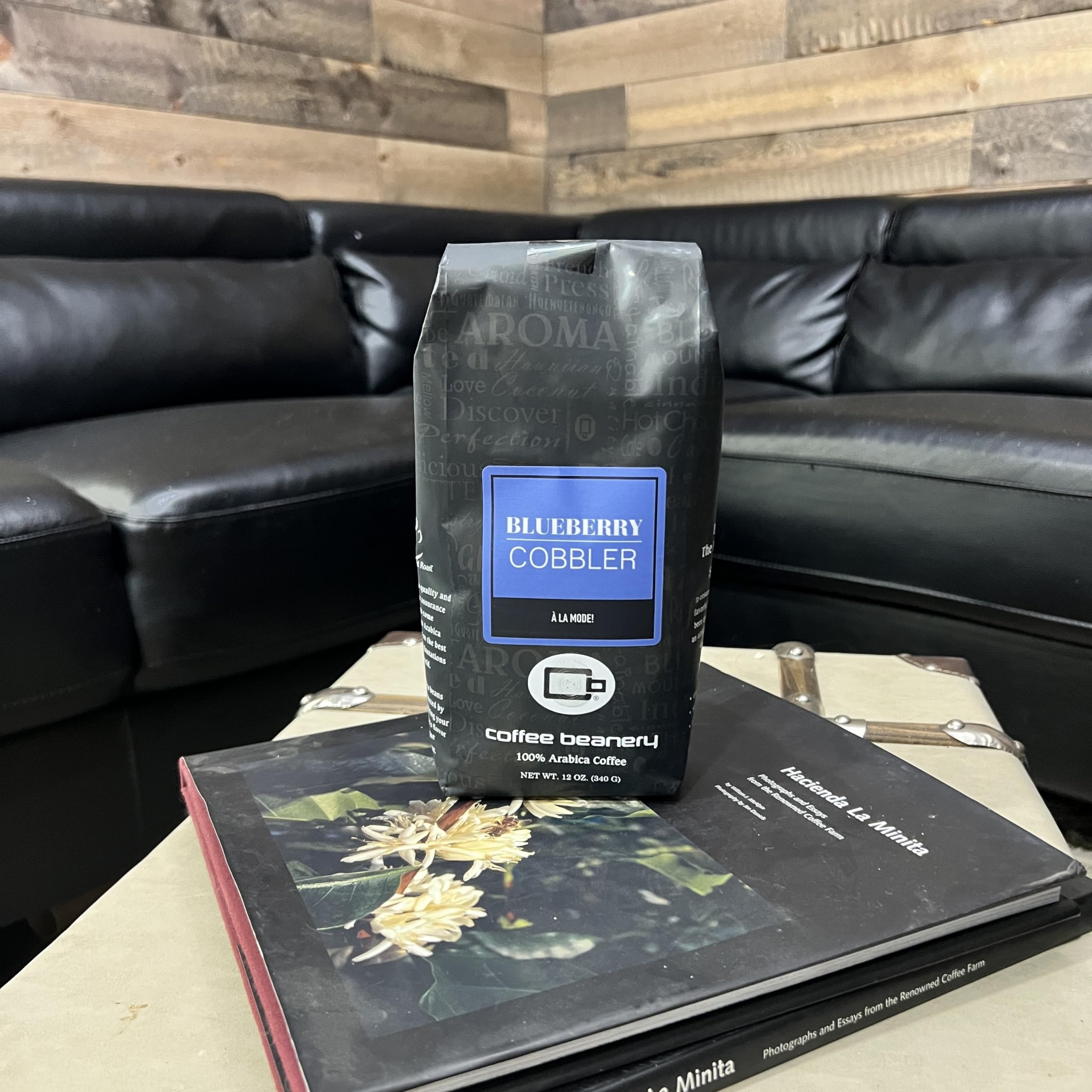 Blueberry Cobbler Whole Bean Coffee by Coffee Beanery - 12oz Medium Roast 100% Arabica Specialty Gourmet Coffee Beans for Home Brewing & Gifting