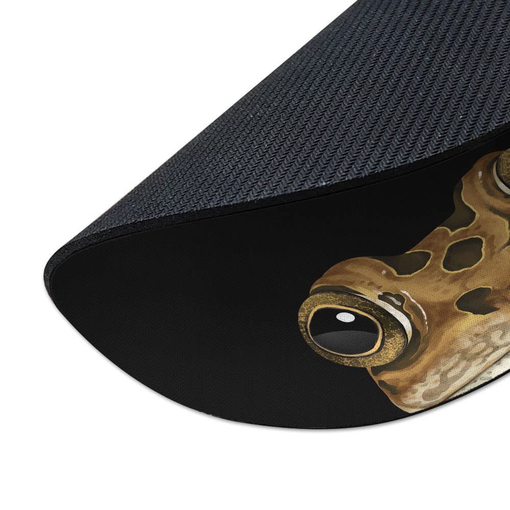 Non-Slip Round Mouse Pad with Spotted Leopard Frog Design - WIRESTER Ergonomic Gaming Mousepad for Home Office & Computer Desk - Perfect for Work, Gaming & Daily Use