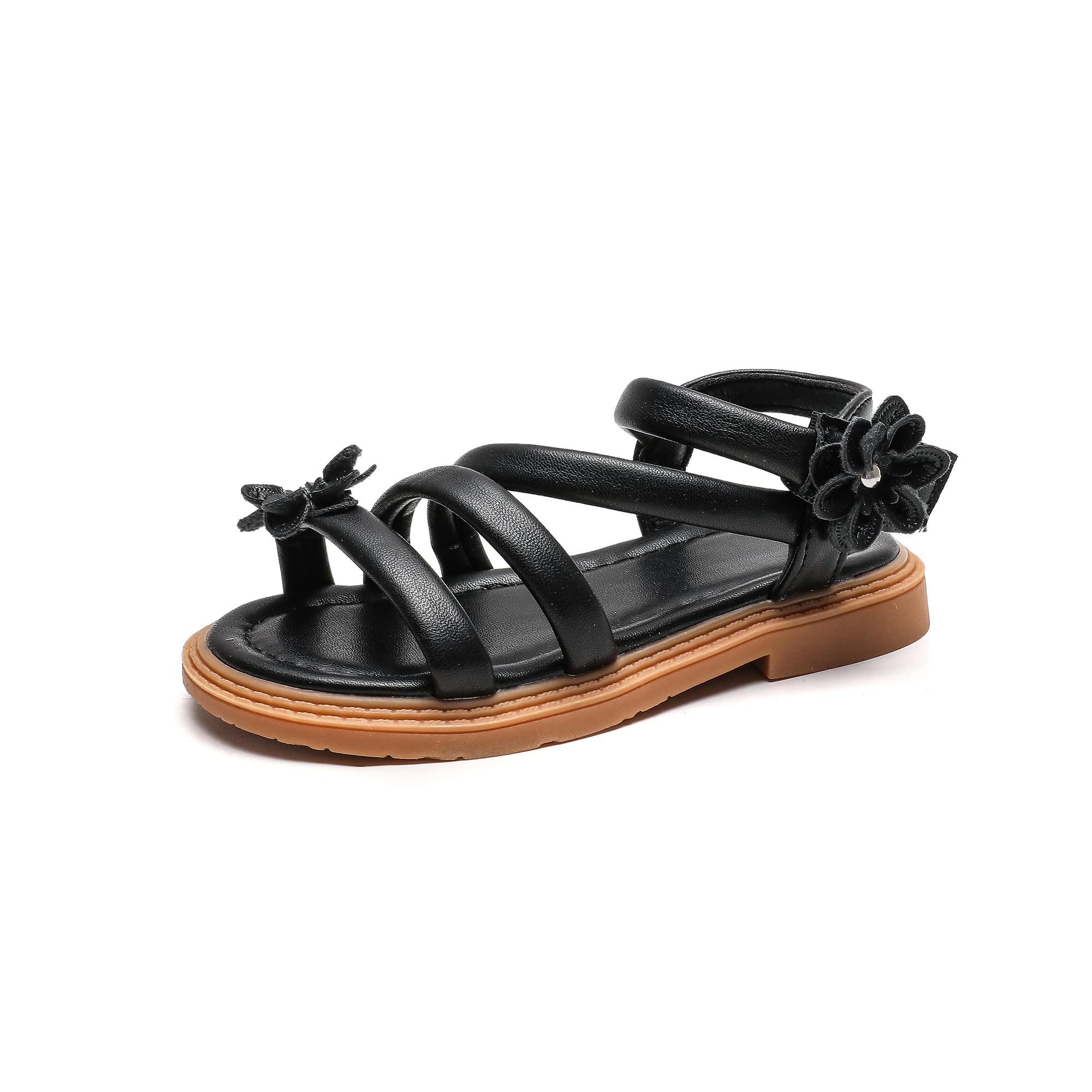 Komfyea Toddler Flower Sandals - Soft Beach Shoes for Girls