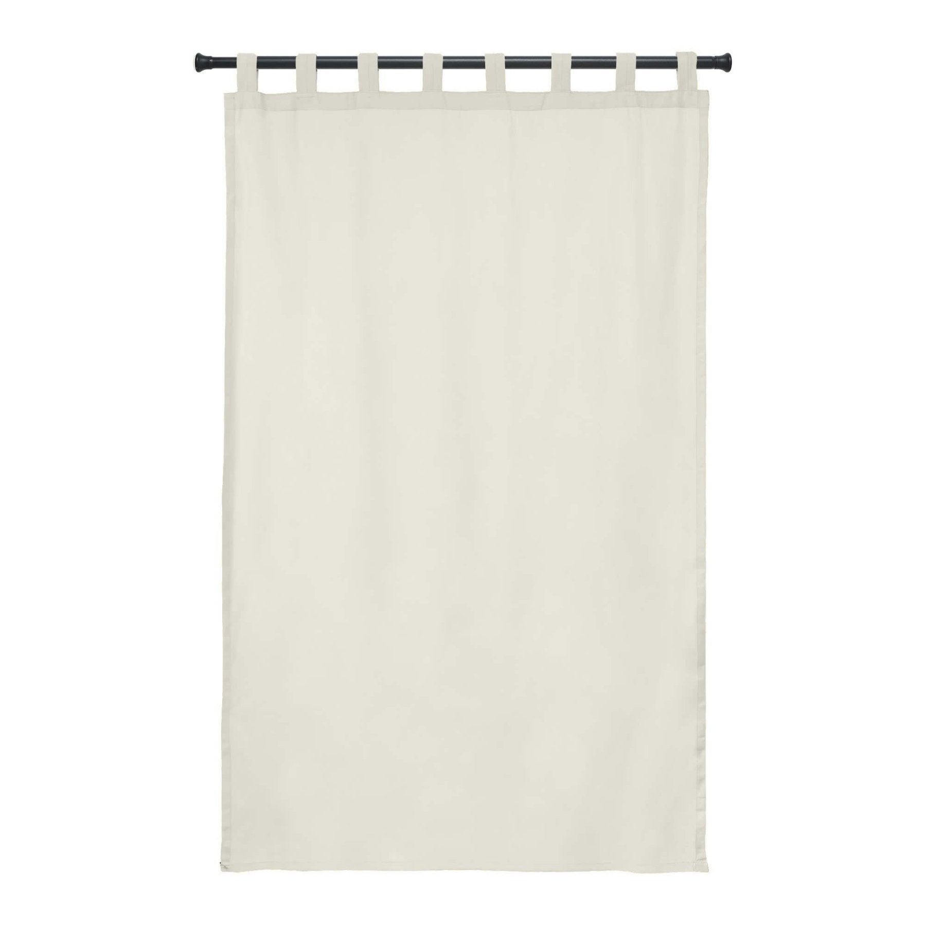Sunbrella Naturals Indoor/Outdoor Tab Top Curtain Panel - UV Resistant, Waterproof & Fade Proof Window Treatments for Patio, Living Room & Bedroom