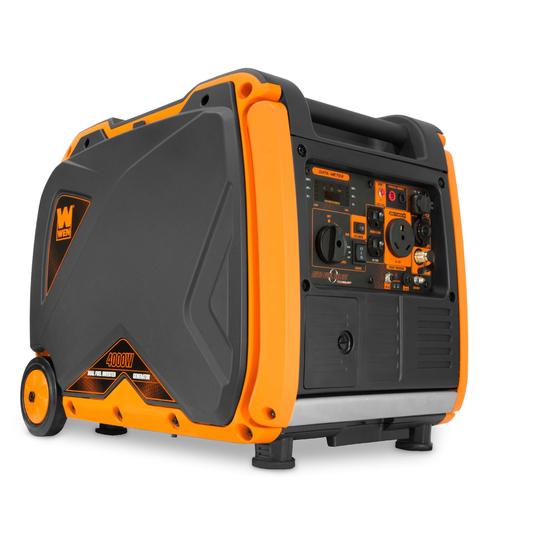 WEN DF400i 4000W Super Quiet Dual Fuel Inverter Generator - RV Ready with Electric Start & Fuel Shut Off | Perfect for Camping, Home Backup & Outdoor Power