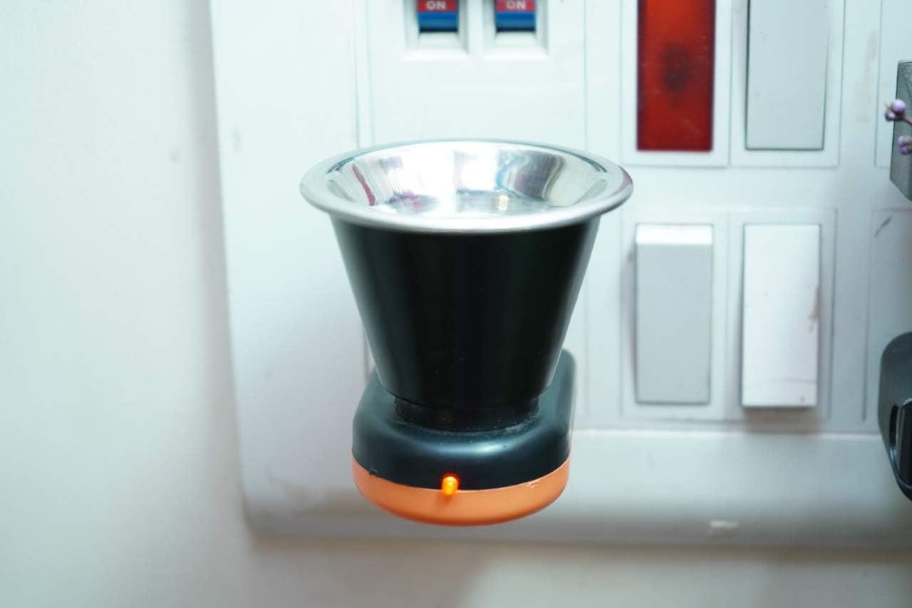 ANKEV Electric Incense Burner - Multi-Purpose Kapoor Dani Camphor Burner, Essential Oil & Aroma Diffuser for Home & Office - Black | Perfect for Meditation, Yoga, Relaxation & Aromatherapy Sessions