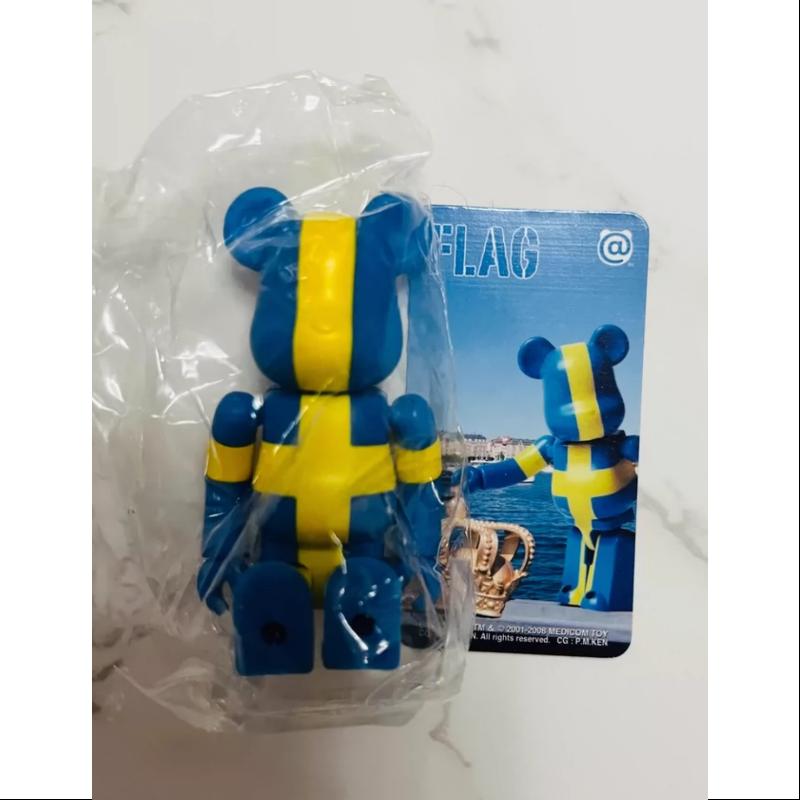 Bearbrick Series 16 FLAG Sweden 100% Collectible Art Toy - Perfect for Display, Gifts & Pop Culture Enthusiasts