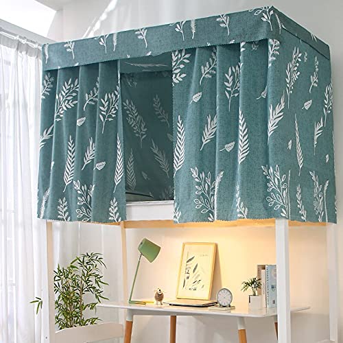 Printed Bed Canopy with Rope & Clasp - Dormitory Bed Curtain for 4/4.5 Inch Bunk Beds, Single Bed Shade Cloth (1.15m, Color 4) - Perfect for College Dorms, Privacy & Stylish Room Decor