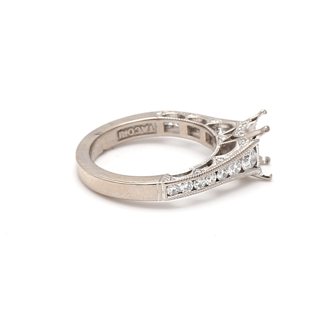 0.70 Carat Round Brilliant H VS1 Diamond Engagement Ring in 18K White Gold - Perfect for Proposals, Weddings & Anniversary Gifts