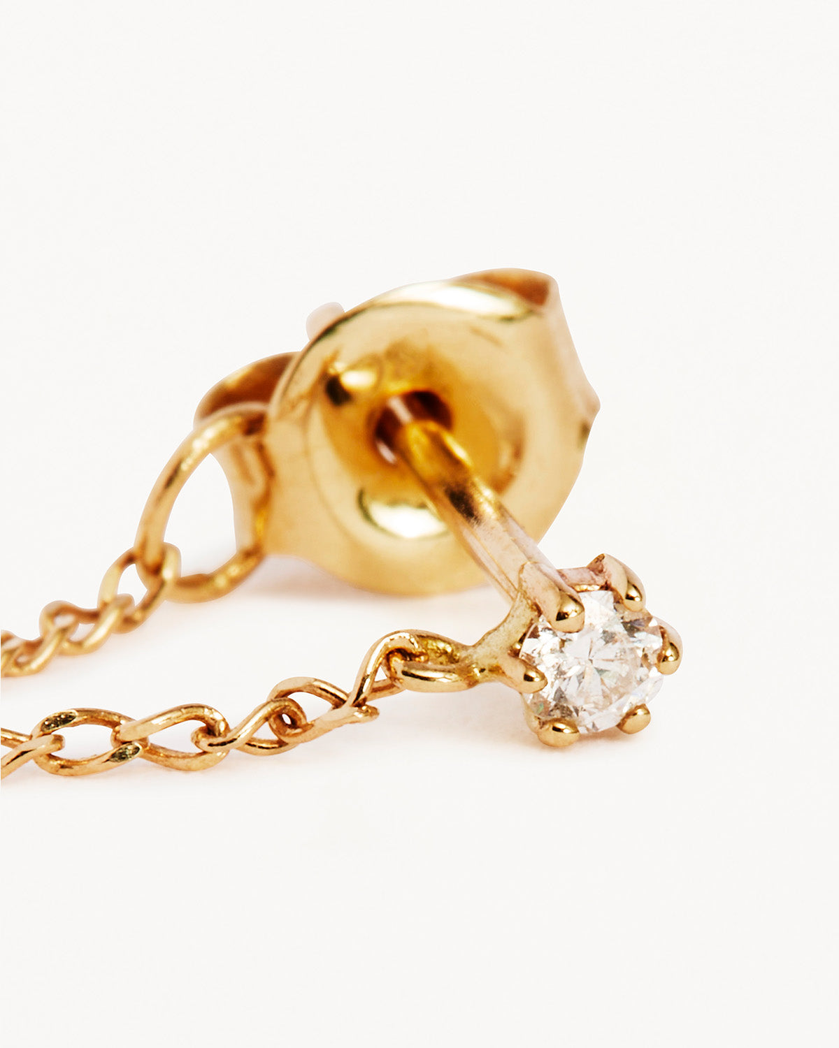 14K Solid Gold Diamond Sweet Droplet Chain Earrings for Women - Dainty Elegant Drop Earrings for Wedding, Party & Everyday Wear