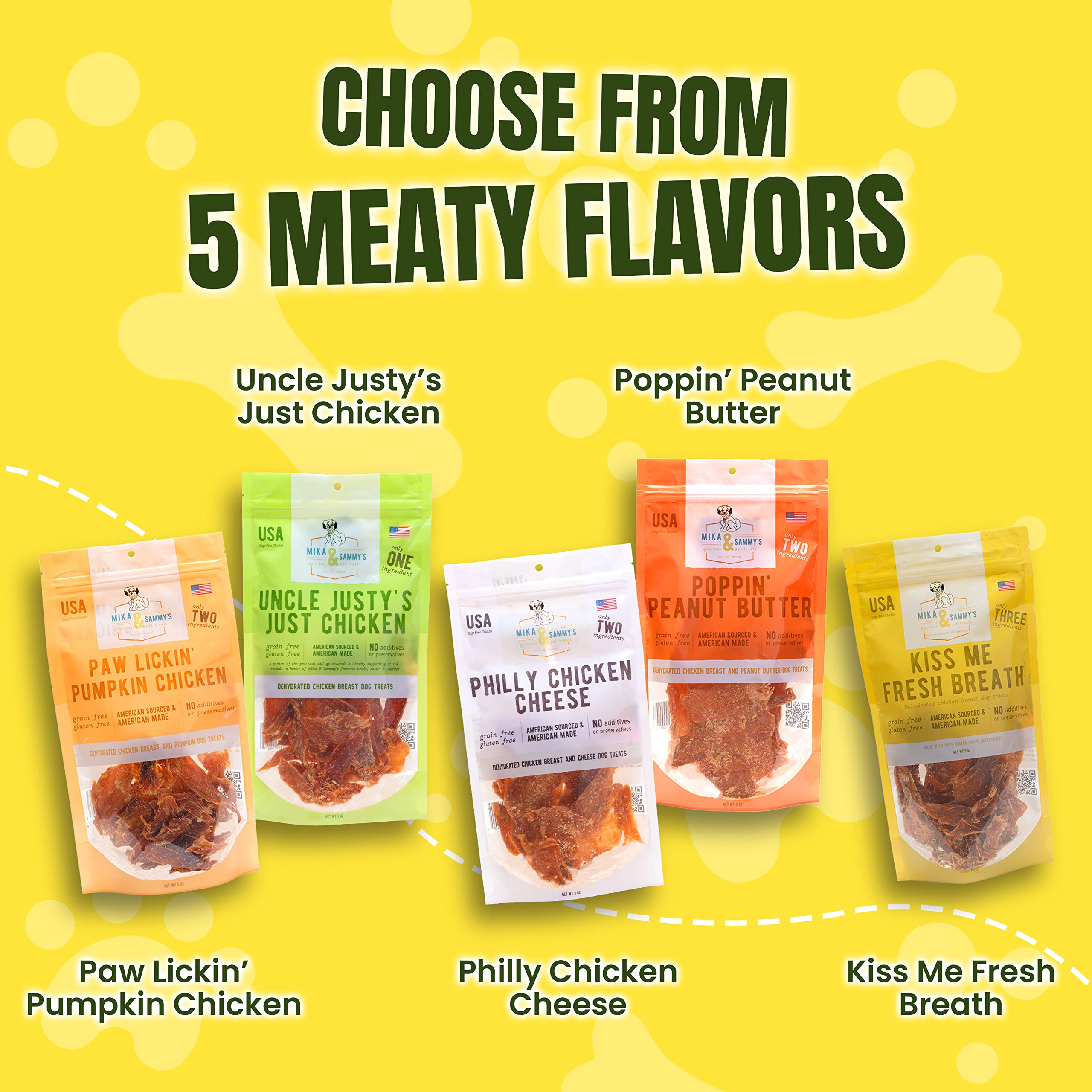 Premium Natural Chicken Jerky Dog Treats - Cage-Free, No Additives, Made in USA | Nutritious & Delicious Training Rewards for Small & Large Dogs | Freshens Breath - Perfect for Outdoor Adventures & Daily Snacking (12oz)