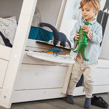 Modern Nightstand Table for Bedroom - Wooden Bedside Table with Drawer & Shelf, Perfect for Small Spaces, Reading, and Storing Essentials