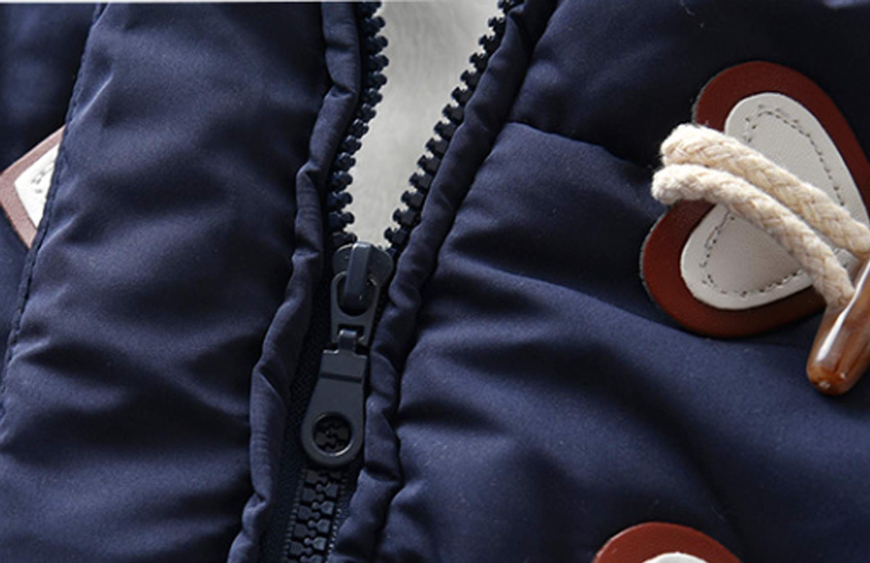DINGDONG'S CLOSET Baby Winter Hooded Puffer Jacket Snowsuit with Gloves - Warm Cozy Outerwear for Boys & Girls - Perfect for Snow Play, Outdoor Activities & Cold Weather Protection