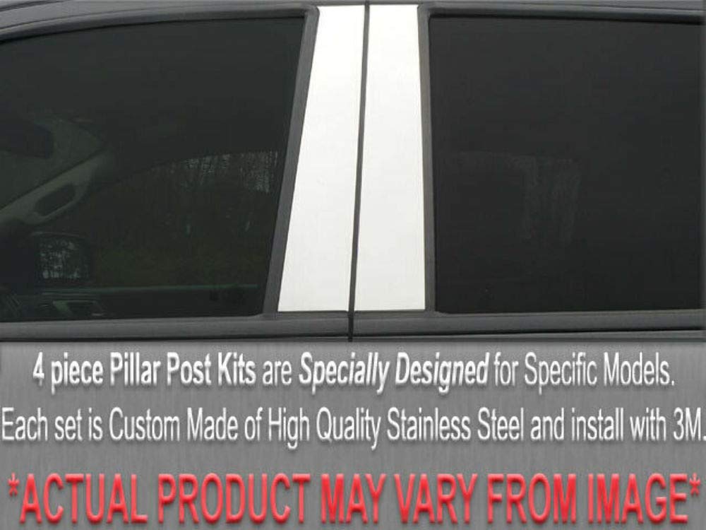 2007-2008 Audi A4 Stainless Steel Pillar Post Trim Kit - 4 Piece Set (PP27605) | Exterior Car Accessories for Enhanced Style & Protection