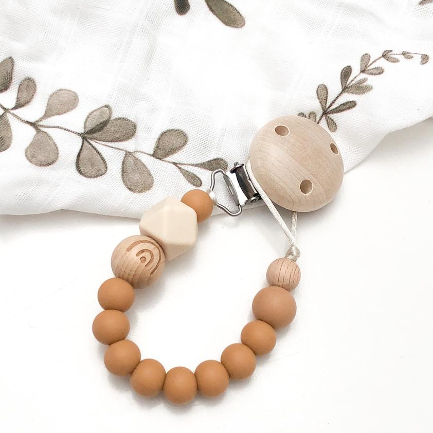 Elements Range Dummy Holders - Secure Baby Pacifier Clips for Strollers, Car Seats & Diaper Bags | Soft Silicone Teething Toys for Infants & Toddlers | Perfect for On-the-Go Parenting & Travel Essentials