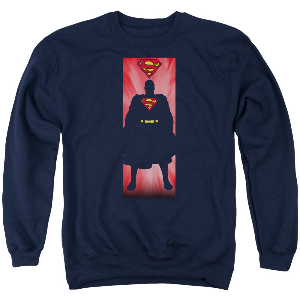 Superman Block Unisex Adult Crewneck Sweatshirt - Comfortable Cotton Pullover for Men & Women | Casual Wear, Gift Idea, Cosplay & Everyday Outfit