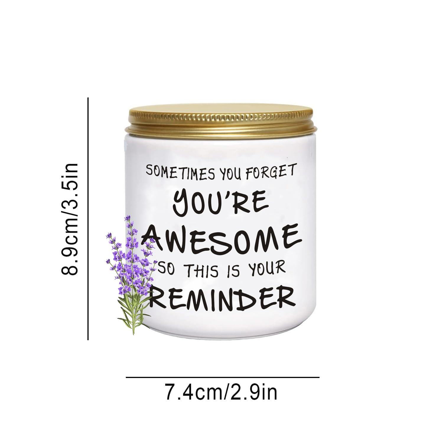 Unique Lavender Scented Candles for Women - Inspirational Gifts for Valentine's Day, Mother's Day, Christmas, Birthday, Graduation - Perfect for Her, Sister, Best Friend, Wife, Girlfriend - Ideal for Relaxation, Meditation, and Home Decor