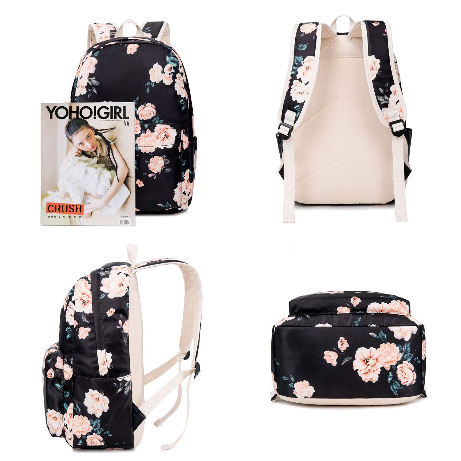 Stylish Lightweight Teen Girls School Backpack - Durable Laptop Bookbag for High School, College & Travel - Perfect for Everyday Use, Campus Life & Weekend Getaways