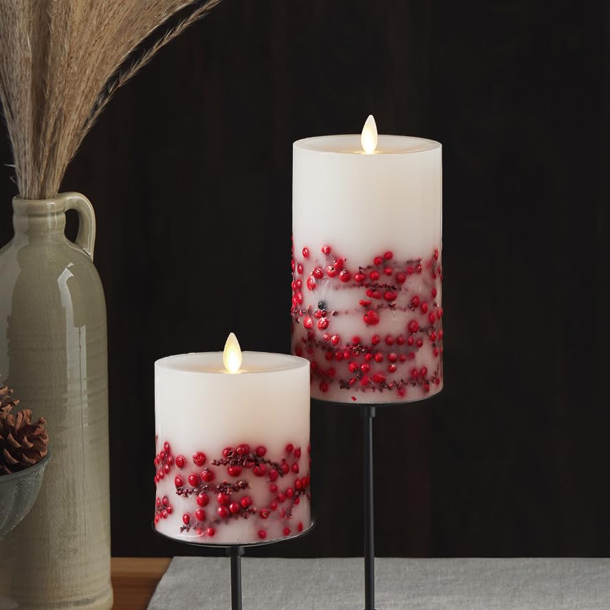 Luminara Flameless LED Candle - Real Wax, Battery Operated with Moving Flame Effect, 3.5