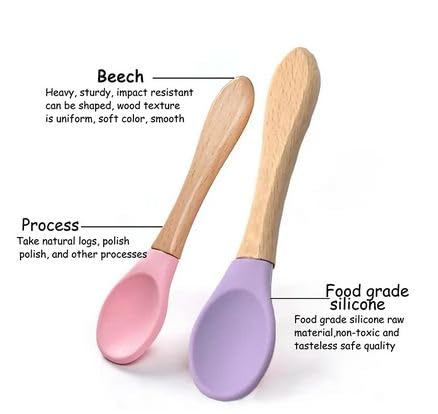 Manan Baby Feeding Essentials Combo Pack - 1 Baby Bib, 1 Feeder, 1 Feeding Spoon & 1 Fruit Nibbler (Multicolor, Print May Vary) - Perfect for Newborns & Toddlers at Home or Travel