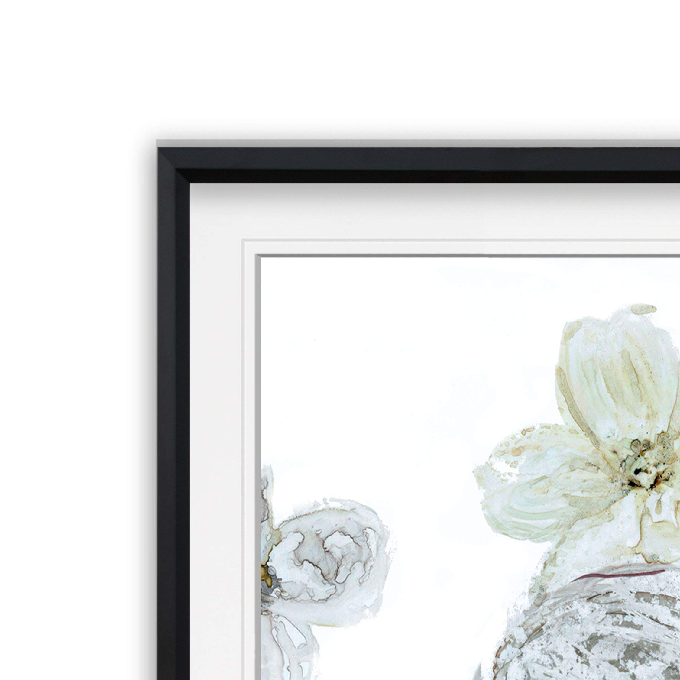 Renditions Gallery Garden Glitter II Framed Floral Abstract Art - Bohemian Giclee Print Landscape Painting for Home & Office Wall Decor | Perfect for Living Room, Bedroom, or Boho Chic Interior Design