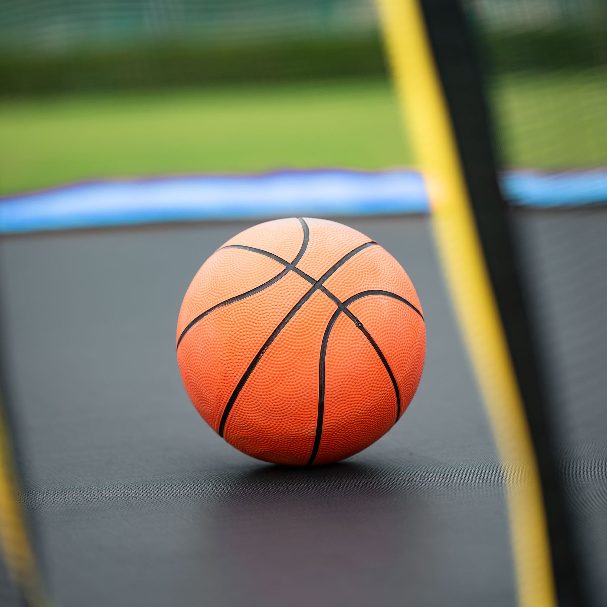 15FT Trampoline with Basketball Hoop, Air Pump, and Safety Ladder - Blue | Outdoor Backyard Fun for Kids & Adults | Perfect for Exercise, Play, and Family Bonding