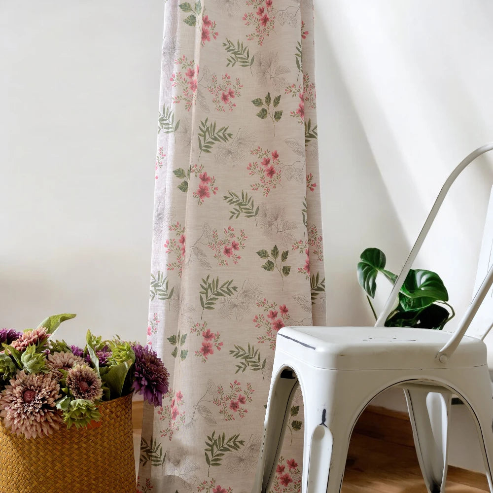 Kiana Cottage Garden Floral Blackout Curtains - Custom Window Treatments for Bedroom, Living Room & Nursery - Light Blocking Thermal Insulated Drapes