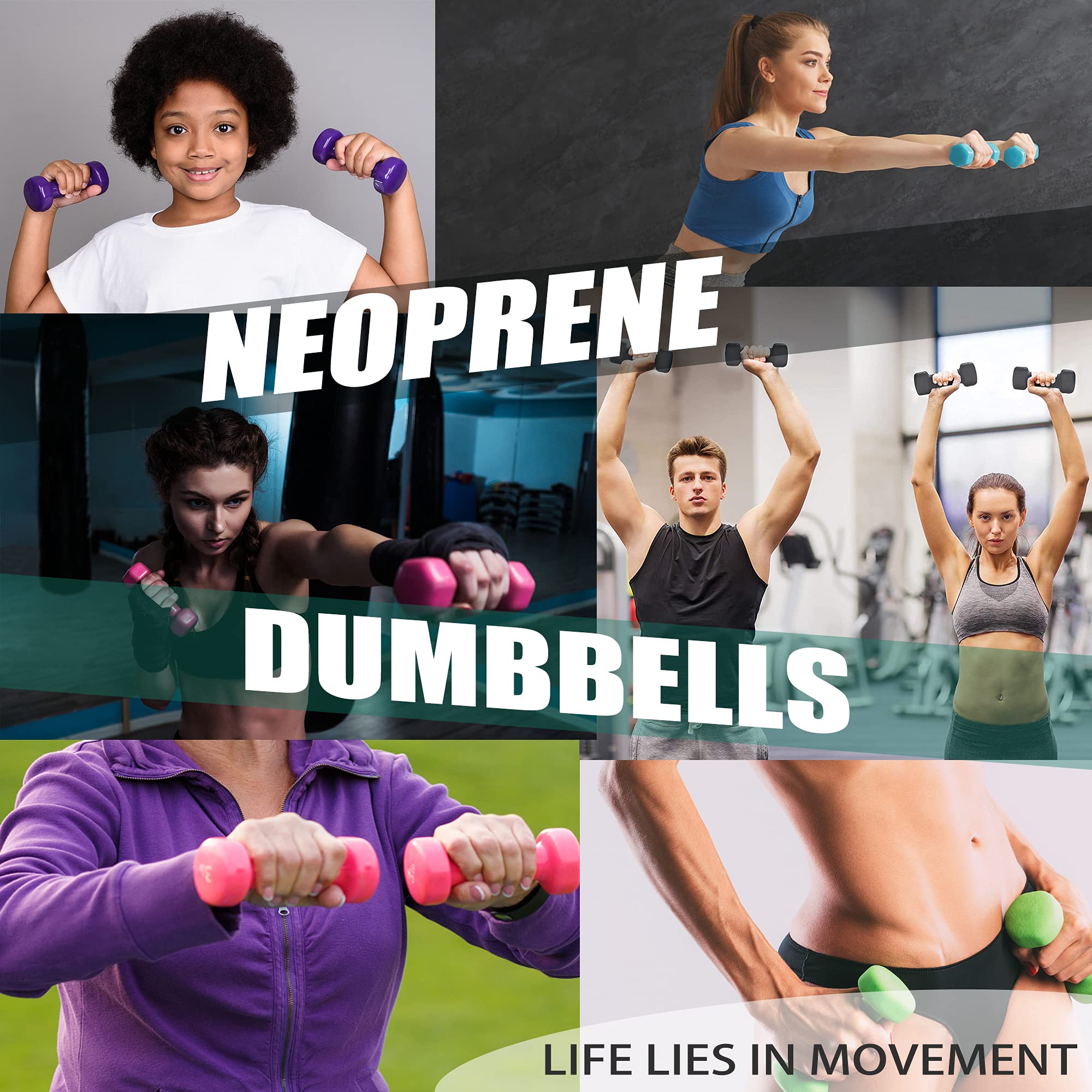 Balelinko Home Gym Equipment Set - Adjustable Dumbbells, Resistance Bands & Yoga Mat for Strength Training, Weight Loss, Pilates & Yoga - Perfect for Women, Men, Seniors & Youth - Home Workout & Fitness Studio Essentials
