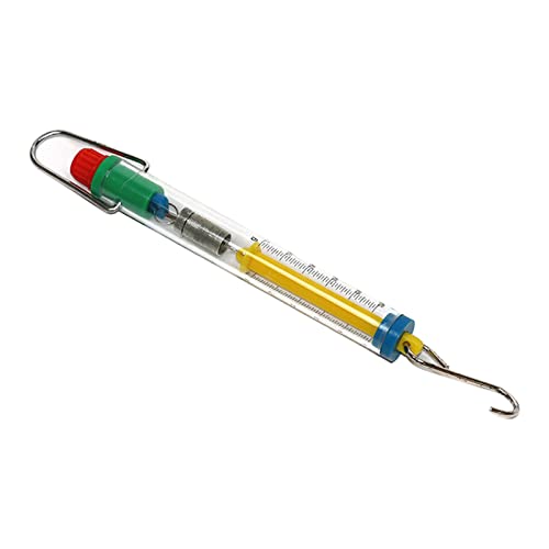 BALAX Compact Spring Scale Balance Tubular 5N/500gm Newton Gram Dynamometer - Portable Force Gauge for Physics Lab, School Science Experiments & Industrial Weight Measurement