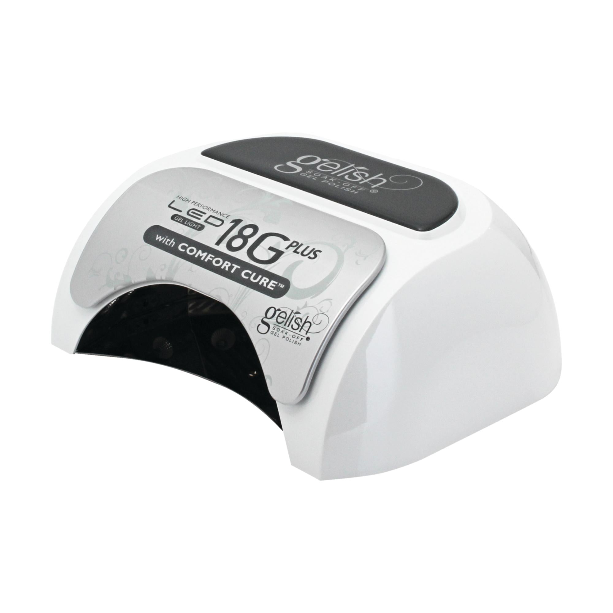 Gelish 18G Plus LED Nail Lamp with Comfort Cure Technology - Professional UV/LED Gel Nail Dryer for Salon & Home Manicure, Perfect for Gel Polish Curing & Nail Art Drying