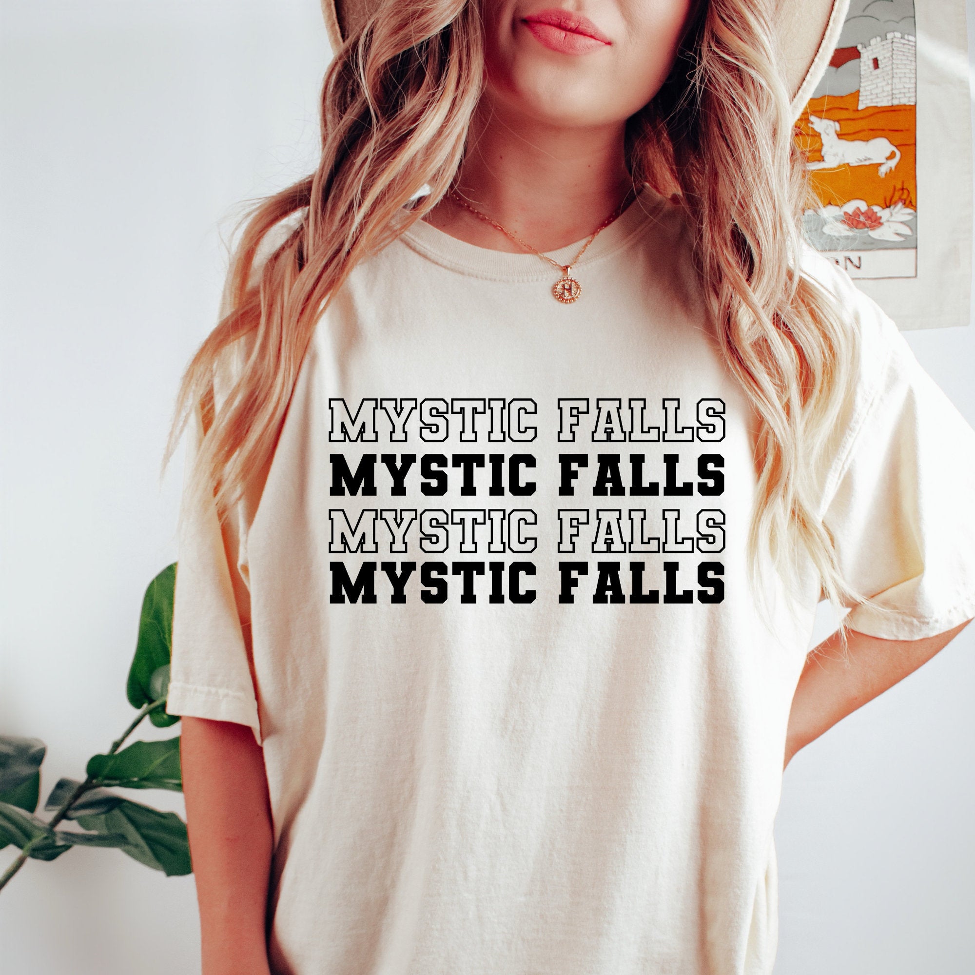 Vampire Diaries TVD Damon Salvatore & Stefan Salvatore T-Shirt - Mystic Falls Merchandise - Perfect Gift for TVD Fans - Wear to Conventions, Halloween & TV Show Marathons