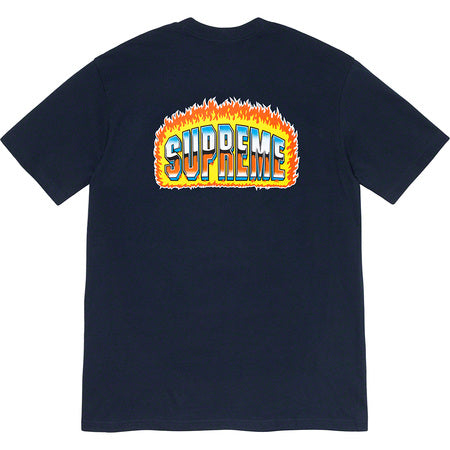 Supreme Chrome Logo T-Shirt - Grey Cotton Tee for Men | Streetwear Fashion & Casual Wear
