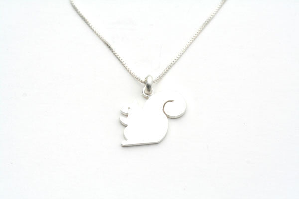 Little Squirrel Necklace - Sterling Silver Pendant Jewelry for Women - Perfect Gift for Nature Lovers & Outdoor Enthusiasts